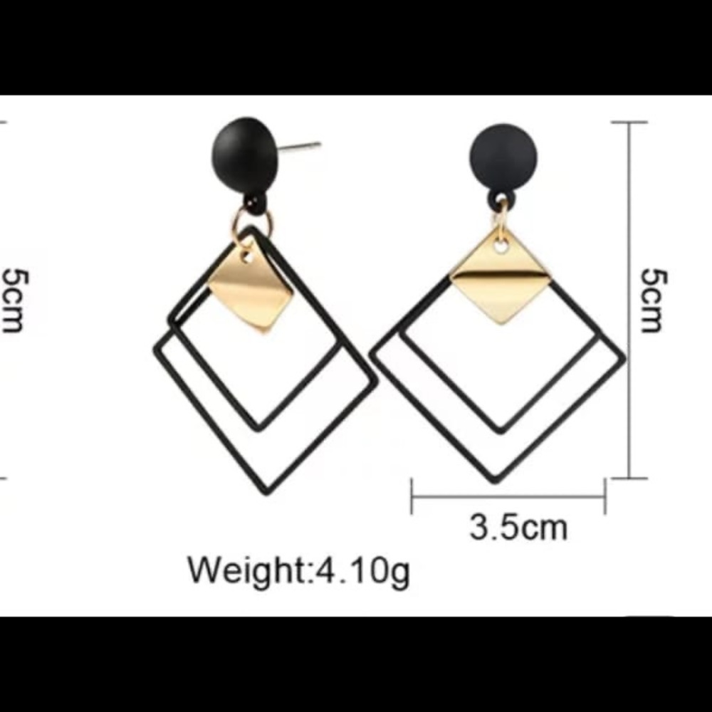 Summer Korean Geometric Vintage Earrings for - Picture 2 of 5